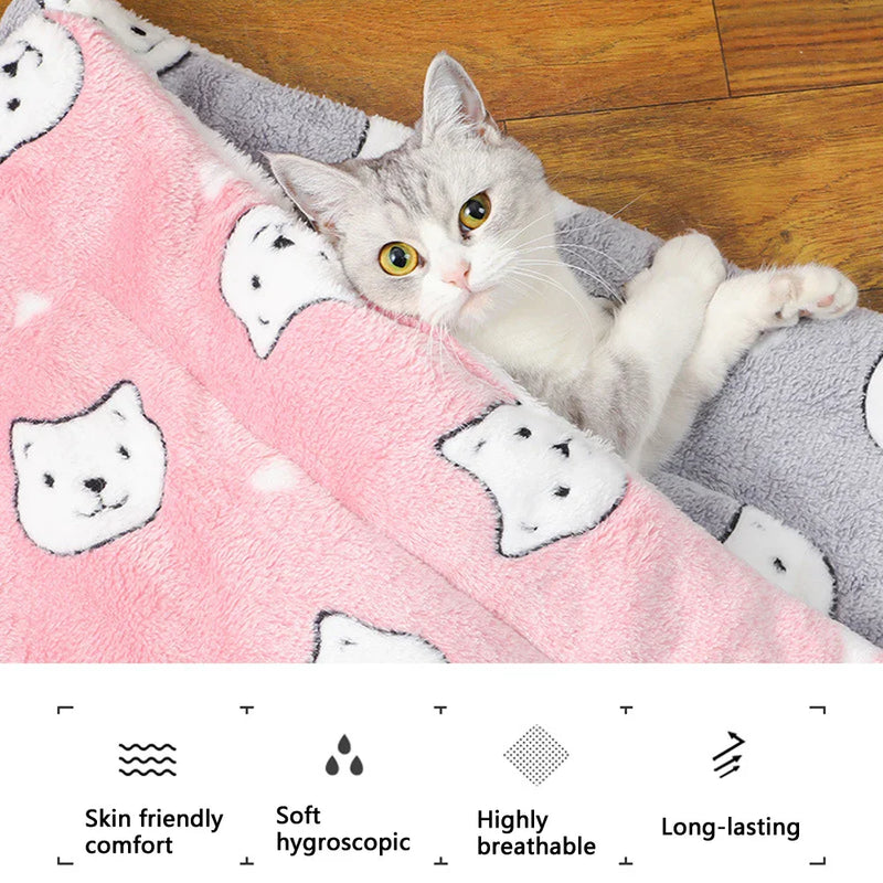 Pet Dog Bed All Season Warm Thick Sleeping Cat Nest Cushion Soft Pet Dog Sofa Mat Elastic Cat Bed for Medium Dog Accessories