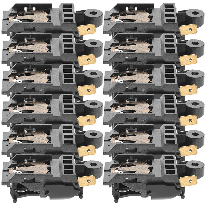 20 Pcs Electric Kettle Switch Thermostat Metal Temperature Button Type Thermal Control Copper for Coffee Makers Limit Oven