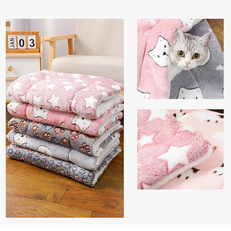 Pet Dog Bed All Season Warm Thick Sleeping Cat Nest Cushion Soft Pet Dog Sofa Mat Elastic Cat Bed for Medium Dog Accessories